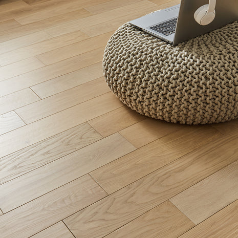 Malaren 14mm Lacquered Engineered Wood Flooring - Danish Oak-SAMPLE
