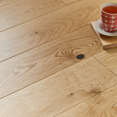 Lucerne 14mm Lacquered Engineered Wood Flooring - Rustic French Oak-SAMPLE