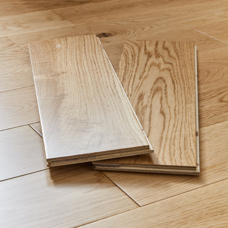 Lucerne 14mm Lacquered Engineered Wood Flooring - Rustic French Oak-SAMPLE