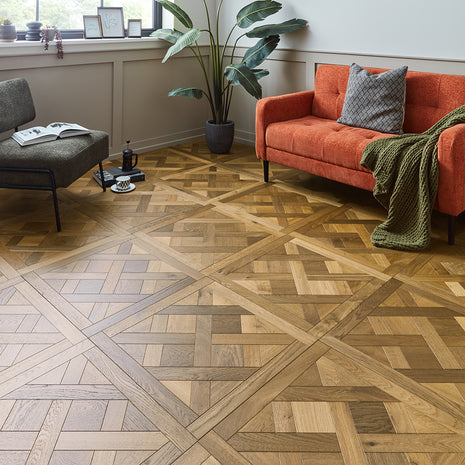 Chateau Oak 15mm Engineerd Wood Versailles Tiles -  Vintage Oak