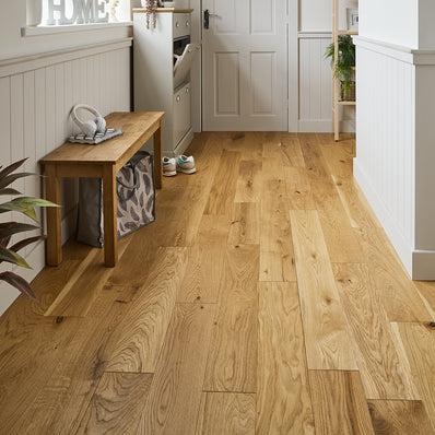 Garda 14mm Lacquered Engineered Wood Flooring -Natural French Oak