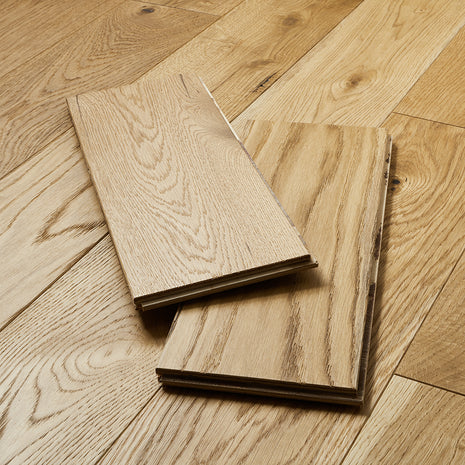 Garda 14mm Brushed & Oiled Engineered Wood Flooring - Natural French Oak