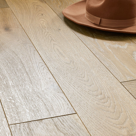 Garda 14mm Lacquered Engineered Wood Flooring - Rustric French Oak-SAMPLE