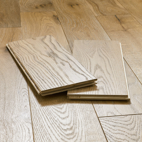 Garda 14mm Lacquered Engineered Wood Flooring - Rustric French Oak-SAMPLE