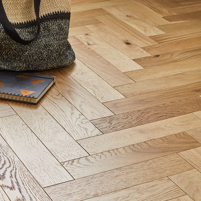 Lucerne 10mm Herringbone Engineered Wood Flooring - County Oak