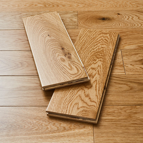 Geneva 14mm Lacquered Engineered Wood Flooring - Rustic Honey Oak-SAMPLE