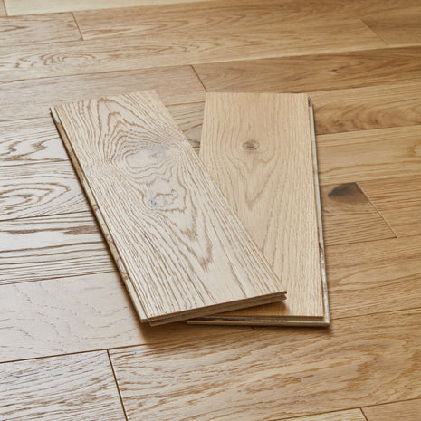 Lucerne 10mm Lacquered Engineered Wood Flooring - County Oak-SAMPLE