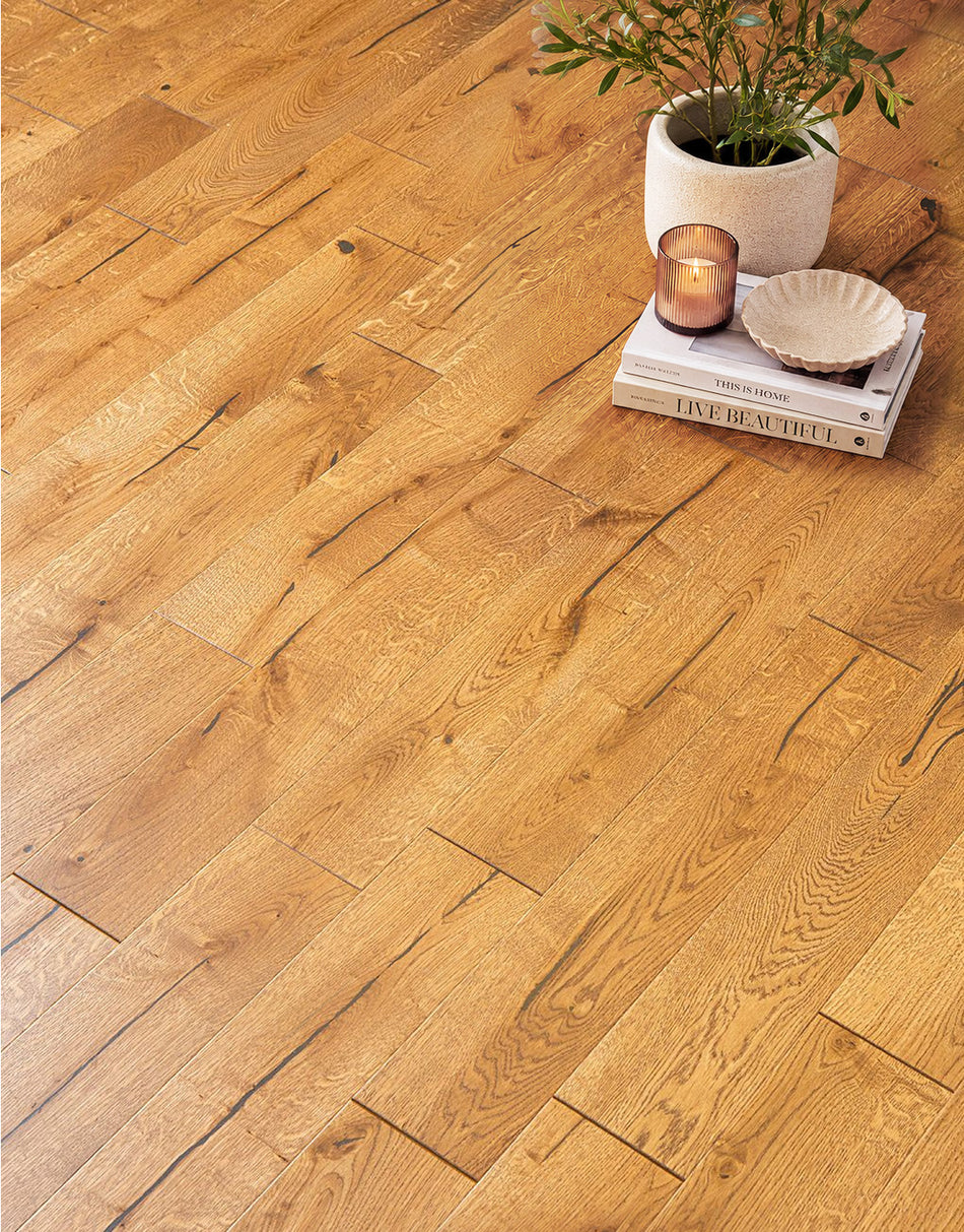 Elterwater Classic 14mm Rustic Engineered Wood Flooring - Toffee Oak