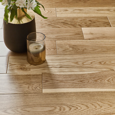 Garda 14mm Lacquered Engineered Wood Flooring - Natural French Oak-SAMPLE