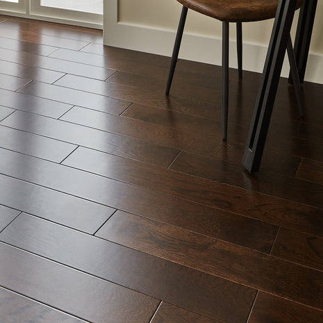 Geneva 14mm Lacquered Engineered Wood Flooring - Espresso Oak