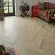 Nordic Herringbone 12mm Engineered Wood Flooring - Brushed White Washed Lacquer