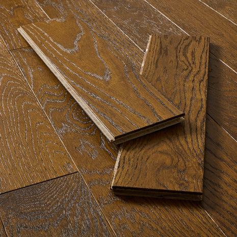 Geneva 14mm Oiled Engineered Wood Flooring - Authentic Dark Oak