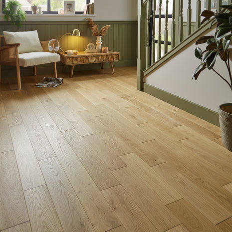 Malaren 14mm Oiled Engineered Wood Flooring - Natural Oak-SAMPLE