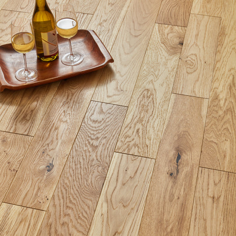 Geneva 14mm Oiled Engineered Wood Flooring - Shore Natural Oak-SAMPLE