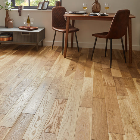 Geneva 14mm Oiled Engineered Wood Flooring - Shore Natural Oak-SAMPLE