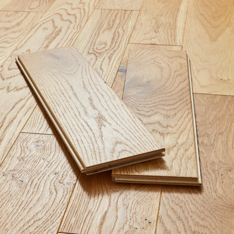Geneva 14mm Oiled Engineered Wood Flooring - Shore Natural Oak-SAMPLE