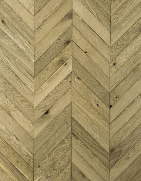 Constance 14mm Oiled Chevron Engineered Wood Flooring -  Natural Oak