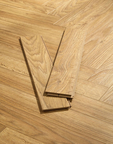 Berry Alloc Thirlmere Herringbone 8mm Laminate Flooring - Auckland Oak