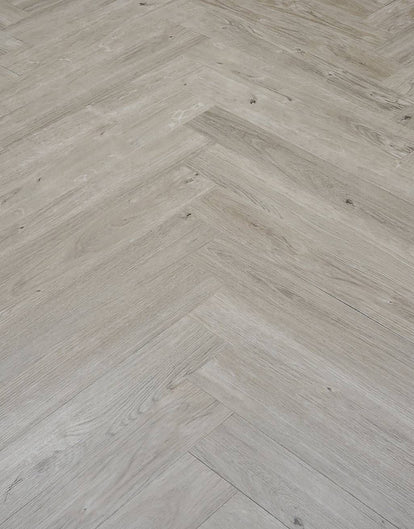 Hellvellyn Luxury Vinyl Herringbone - Light Grey Oak