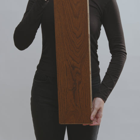 Garda 14mm Lacquered Engineered Wood Flooring - Smoked French Oak