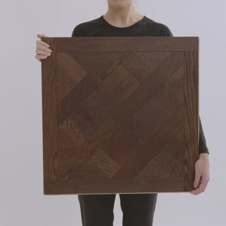 Chateau Oak 15mm Engineerd Wood Versailles Tiles - Mocha Oak