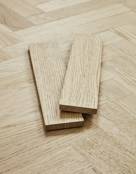 Maggiore 10mm Solid Wood Herringbone Flooring - Boutique Oak-SAMPLE