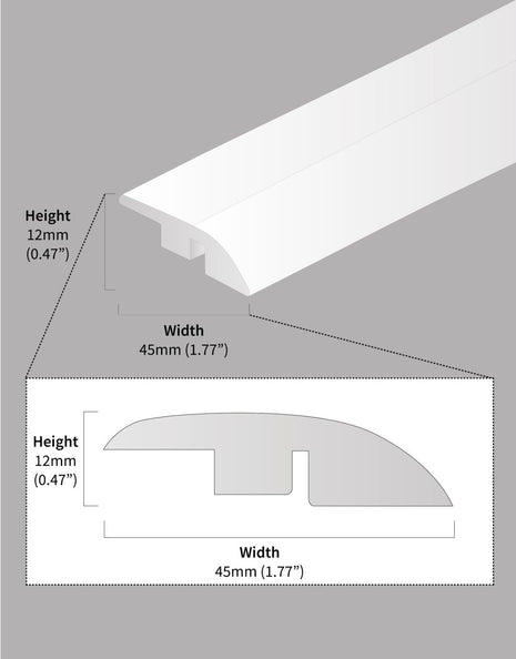 FC41 - 900mm Ramp Profile - Dark Oak
