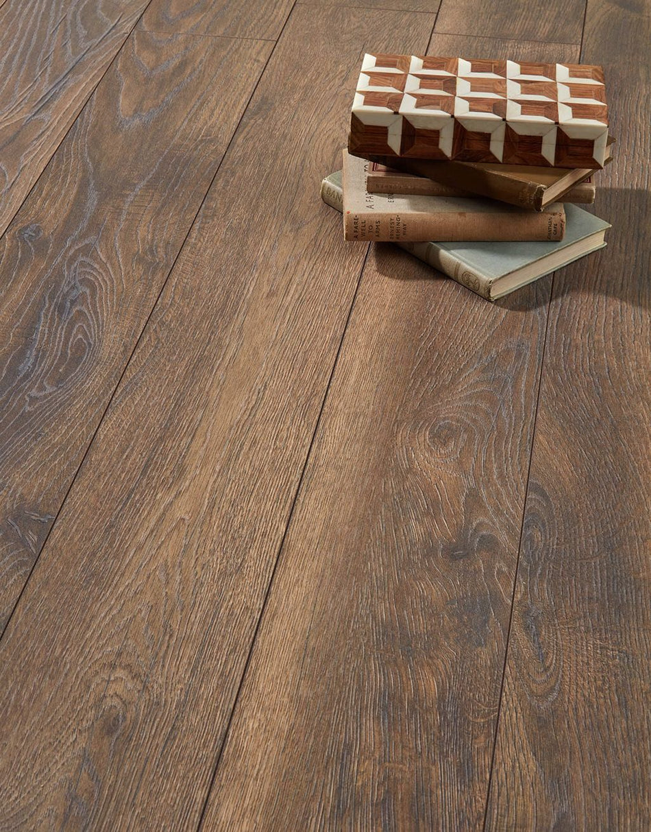 Kronotex Elter Narrow 10mm Laminate Flooring - Wharf Dark Oak