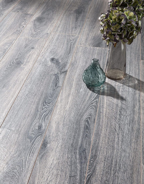 Kronotex Elter Narrow 10mm Laminate Flooring - Grey Portside Oak