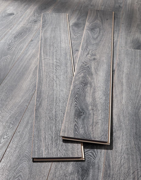 Kronotex Elter Narrow 10mm Laminate Flooring - Grey Portside Oak