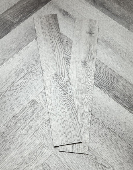 Asenso Artisan Herringbone - Driftwood Grey Oak
