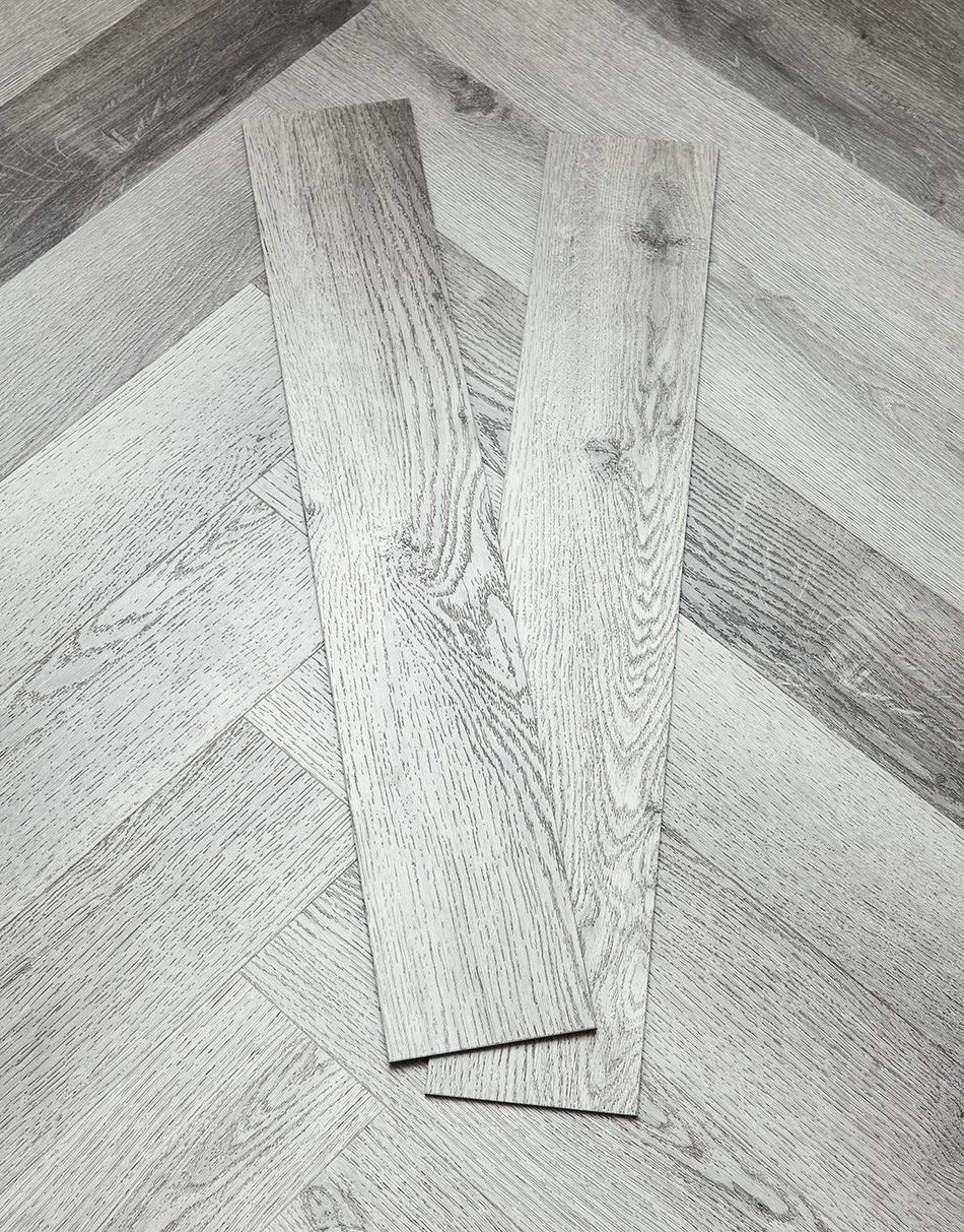 Asenso Artisan Herringbone - Driftwood Grey Oak