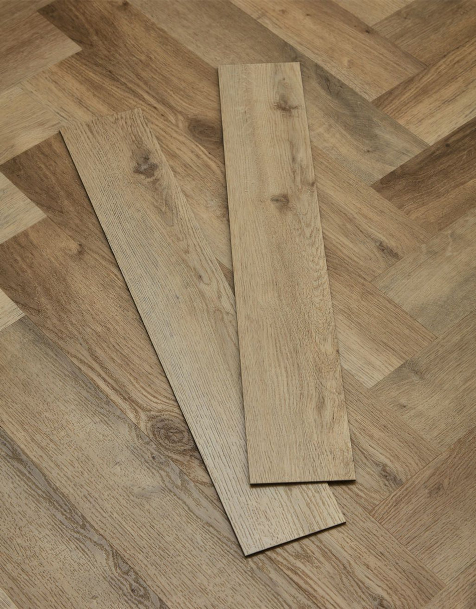 Asenso Artisan Herringbone - Light Vanilla Oak