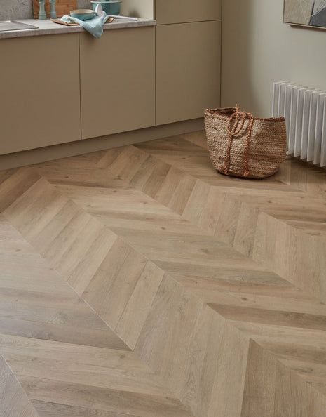 Asenso Signature Chevron - Oyster Oak-SAMPLE