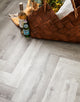 Asenso Artisan Herringbone - Shoreline Grey Oak