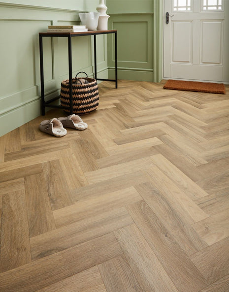 Asenso Signature Herringbone - Woodland Oak-SAMPLE