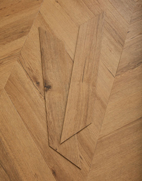 Asenso Signature Chevron - Natural Honey Oak-SAMPLE