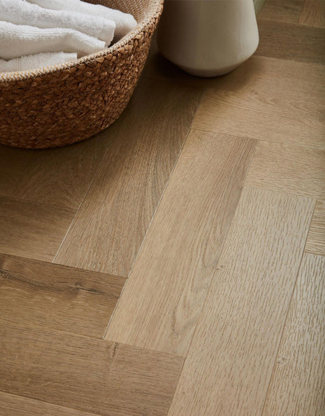 Asenso Signature Herringbone - Oyster Oak-SAMPLE