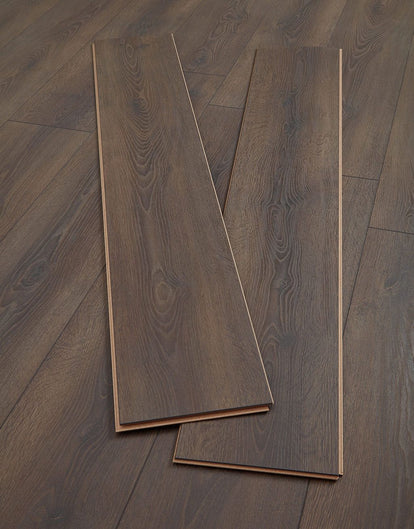 Grisedale 8mm Laminate Flooring - Dark Oak