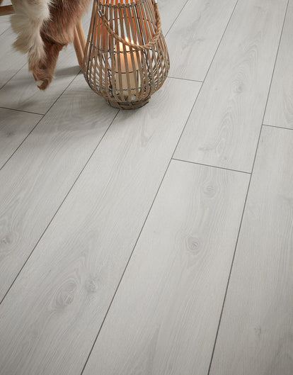 Grisedale 8mm Laminate Flooring - Light Grey