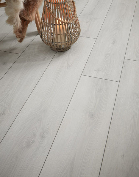 Grisedale 8mm Laminate Flooring - Light Grey