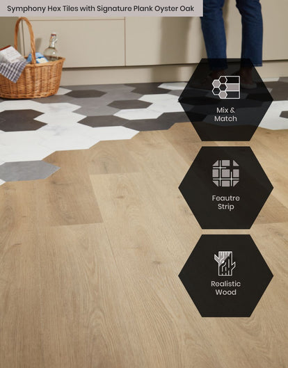 Asenso Artisan Herringbone - Light Vanilla Oak