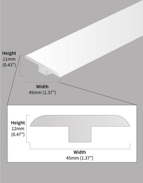 FC41 900mm T-Profile - Dark Oak