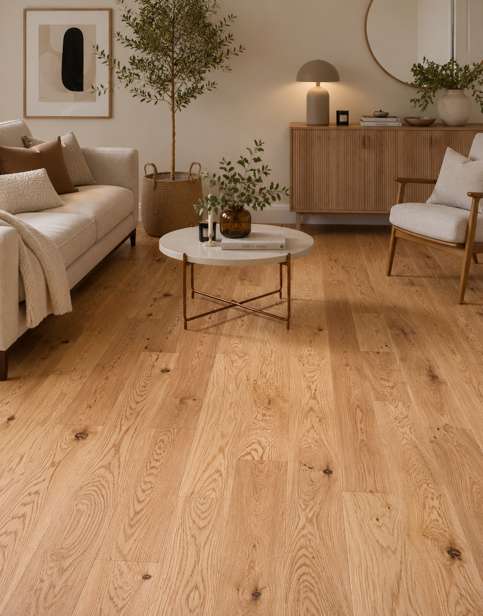 Elterwater Heritage 14mm Engineered Wood Flooring - Natural Brushed & Oiled Oak