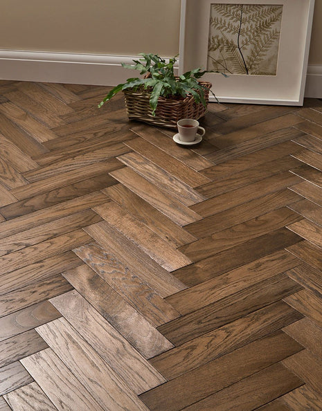 Maggiore 20mm Solid Wood Parquet Flooring - Espresso Oak-SAMPLE