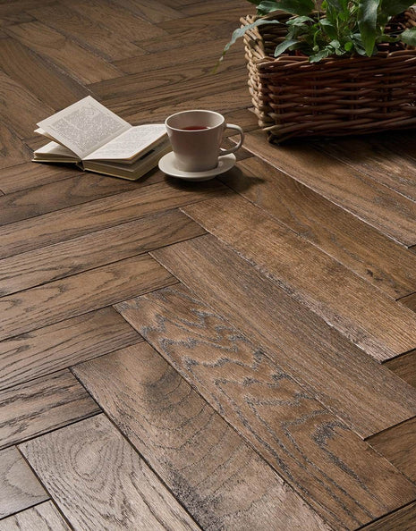 Maggiore 20mm Solid Wood Parquet Flooring - Espresso Oak-SAMPLE