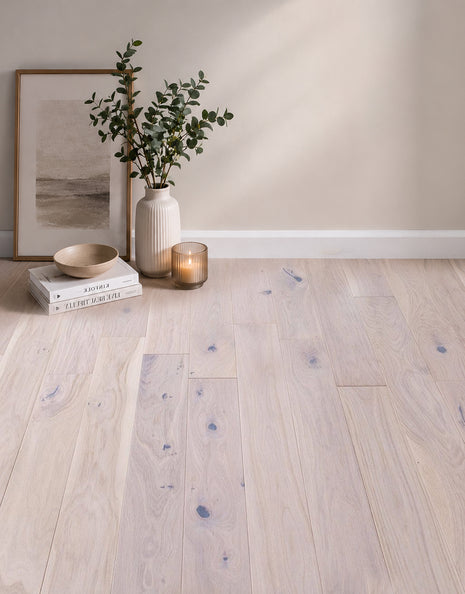Elterwater Classic 14mm Engineered Wood Flooring - Whitewashed Oak-SAMPLE