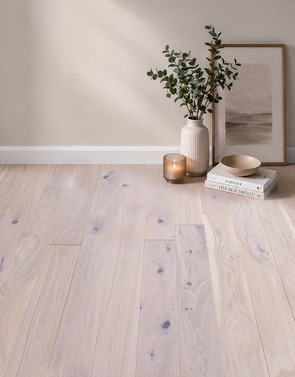 Elterwater Classic 14mm Engineered Wood Flooring - Whitewashed Oak