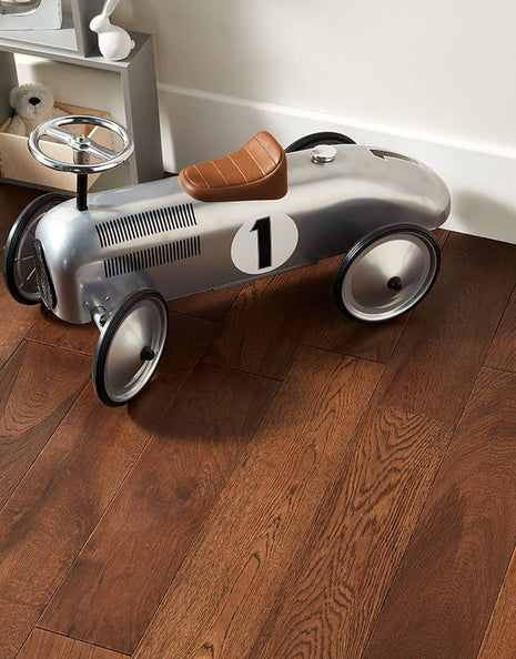 Garda 14mm Lacquered Engineered Wood Flooring - Antique Oak-SAMPLE