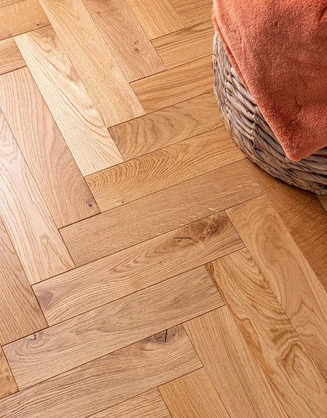 Lucerne 10mm Herringbone Engineered Wood Flooring - County Oak-SAMPLE